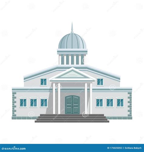 Building of Government Vector Icon.Cartoon Vector Icon Isolated on White Background Building of ...