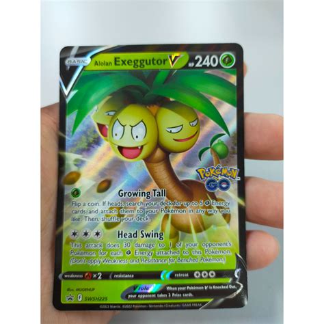 Grass Type - Pokemon Card V - Alolan Exeggutor V SWSH225 | Shopee Malaysia