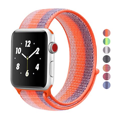 Aliexpress.com : Buy Woven Nylon Sports Strap Sport Loop Band For Apple Watch 40mm 44mm New ...