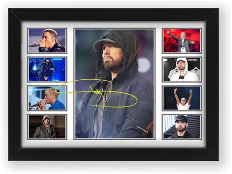 Eminem Autograph Poster Print - Limited Edition Collage Of The Music Legend - Signed Collector ...