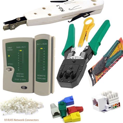 Ethernet Network Kit RJ45 LAN Cable Tester Crimping Punch Tool ...