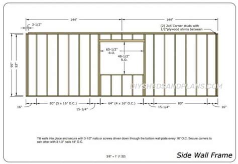 12x24 Shed Plans | Free | Gable Roof | Material List | DIY