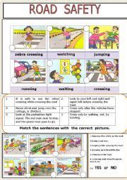 English worksheet: ROAD SAFETY | Street safety, Road safety poster, Road safety