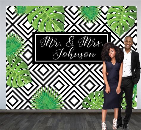 Wedding Celebration Photo Backdrop Printed Custom Wedding | Etsy