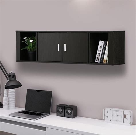 Wall Mounted Office Shelf Ideas To Maximize Storage | My Groovy Office | Wall mounted cabinet ...