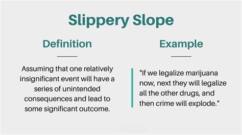 Slippery Slope Fallacy: Definition and Examples