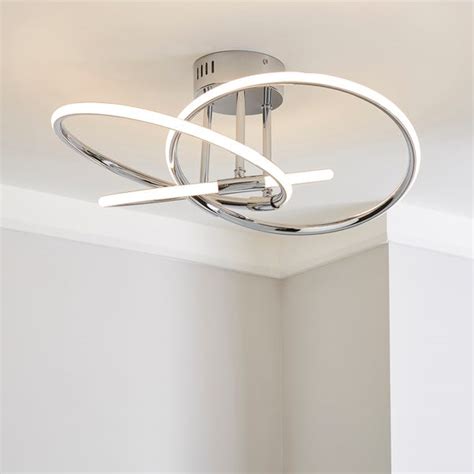 Rhona LED Flush Ceiling Fitting | Dunelm