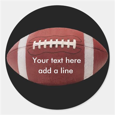 Custom Football Stickers | Zazzle