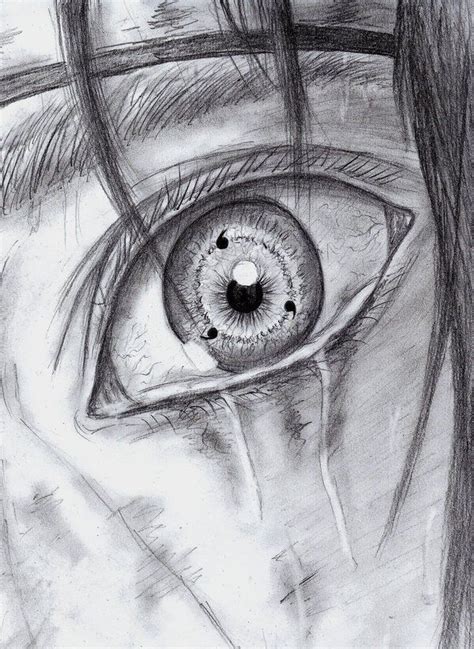 I was working on a realistic Sharingan eye a while ago before study ...