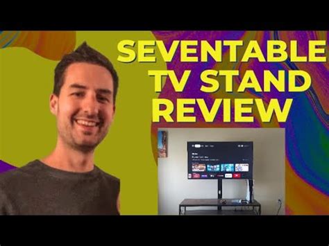 SEVENTABLE TV Stand with Mount and Power Outlet 51" - 6 Month Review! - YouTube