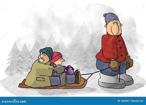 Sleigh Ride. stock illustration. Illustration of sleigh - 164934