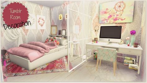 Sims 4 - Tumblr Room - Dinha Tumblr Room Decor, Tumblr Rooms, Teen Room Decor, Bedroom Decor ...