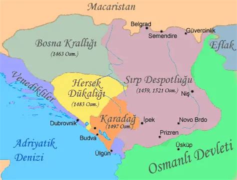 Serbia In 15th Century - MapSof.net