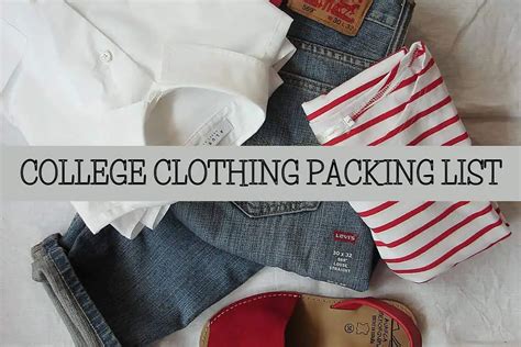 Best College Clothing Packing List For University Students