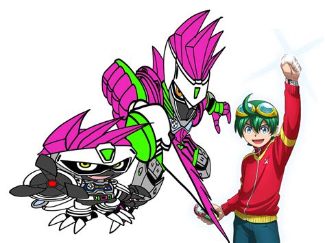 Haru as Emu and Gatchmon as Kamen Rider Ex-Aid by OmegaRiderSangou on DeviantArt