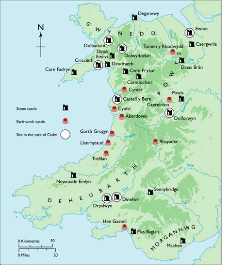 Maps of Welsh Castles - Sarah Woodbury