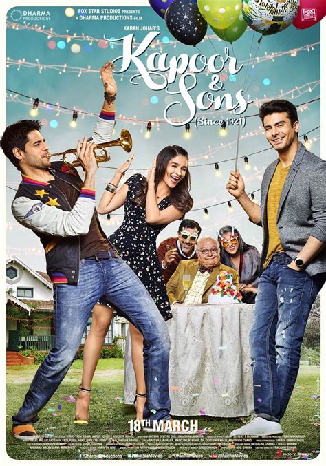 Kapoor and Sons (2016) Poster #1 - Trailer Addict