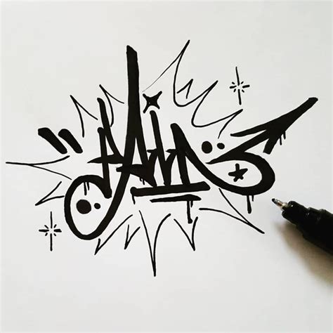 "Pain" handstyle - I added a splash this time as a background. What do you prefer: handstyles ...