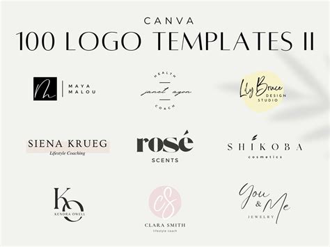 Logo Template Canva, Logo Templates Bundle, Logo Template Instant ...