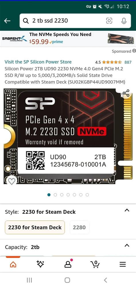 Silicon Power 2TB for $170 USD : r/SteamDeck