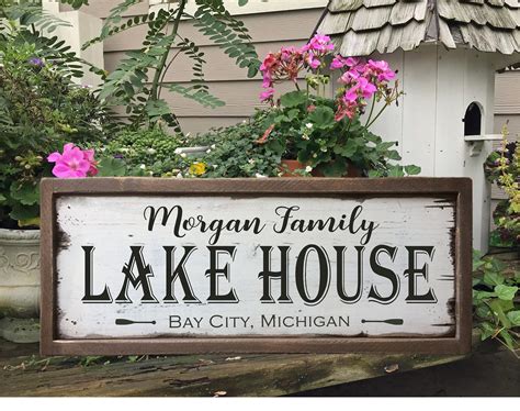 Custom Lake House Signs Lake House SignFarm House Decr Last | Etsy