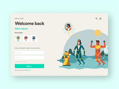 Welcome Screen design by Haseeb S Khan on Dribbble