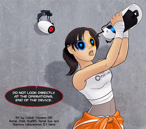 How not to use your Portal Gun by ceilidhofone on DeviantArt