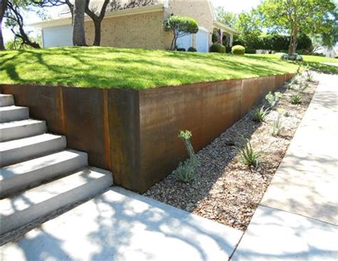 Corrugated Metal Retaining Wall Plans - Wall Design Ideas