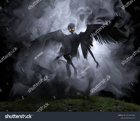 3d Illustration Mothman Urban Legend Folklore Stock Illustration 2211837045 | Shutterstock