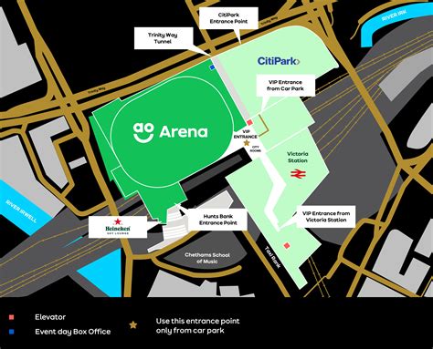 Venue Entrance Map | AO Arena