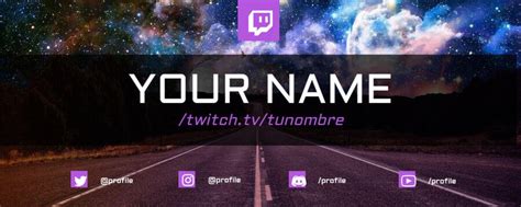 Editable Twitch banner designs online