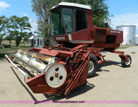 1980 Hesston 6550 self-propelled swather in Otis, KS | Item D6007 sold | Purple Wave