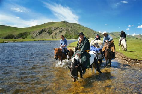 Horse riding, Central Mongolia