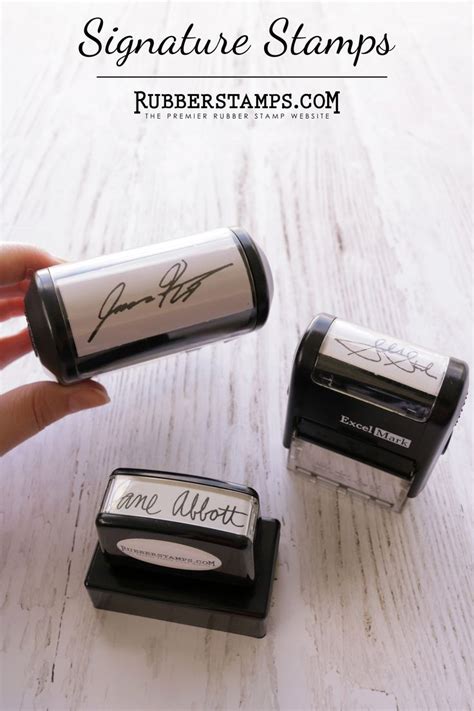 Put your signature on a stamp at RubberStamps.com and save time and effort! Signature stamps can ...