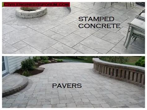 8 Differences Between Stamped Concrete and Pavers