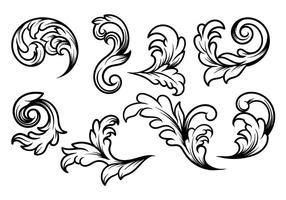 Acanthus Border Free Vector Art - (6734 Free Downloads) | Leaf drawing, Filigree tattoo, Acanthus