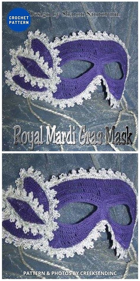 10 Crochet Mardi Gras Mask & Accessory Ideas - The Yarn Crew