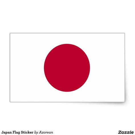 Japan Flag Sticker | Zazzle | Japan flag, Flag, Japan