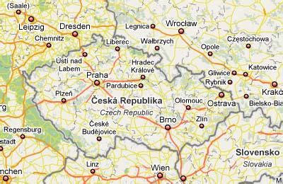 Map of Czech Republic