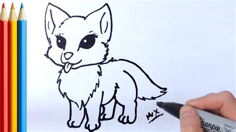 How To Draw A Cute Baby Wolf