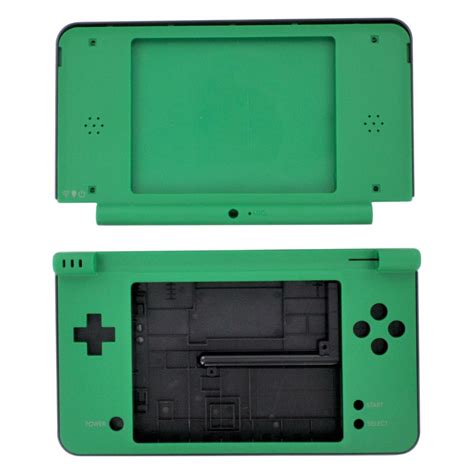 Full housing shell for nintendo dsi xl console complete casing repair kit replacement - green ...