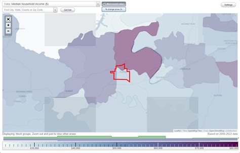 Flippin, Arkansas (AR) income map, earnings map, and wages data