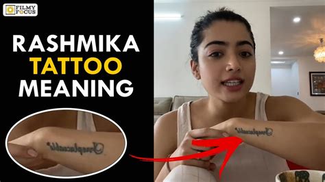 Rashmika Mandanna Hand Tattoo