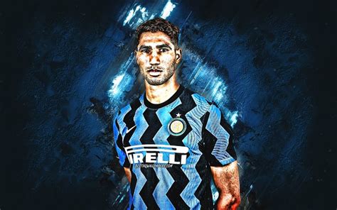 Download wallpapers Achraf Hakimi, Inter Milan, Moroccan football ...