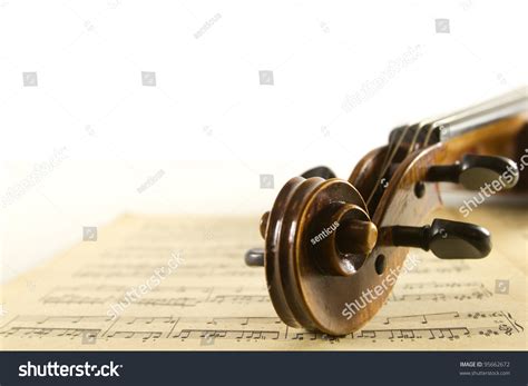 Vintage Viola On Sheet Music Background Stock Photo 95662672 : Shutterstock