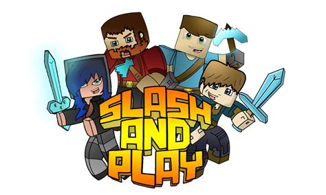 Slash and Play GFX Minecraft Server Logo by elizrawr on DeviantArt