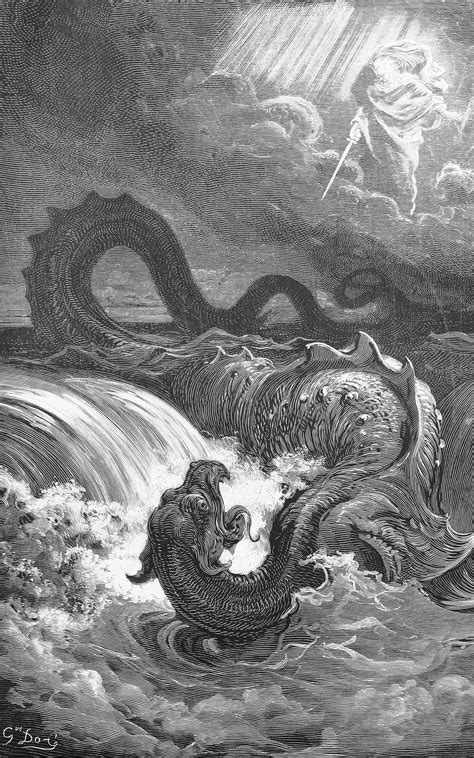 Leviathan, from artist Gustave Dore. Gustave Dore, Paul Gustave Doré, Art And Illustration ...