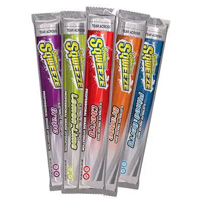 911619-3 Sqwincher Sqweeze Original Freezer Pops; Assorted Flavors ...