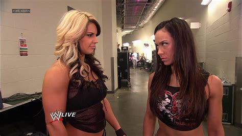 Moments before her Divas Championship Match, Kaitlyn gets into a serious conflict with AJ Lee ...