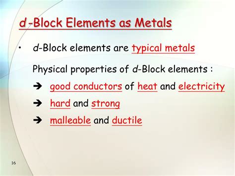 PPT - The d -Block Elements PowerPoint Presentation, free download - ID ...